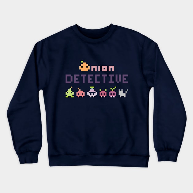 Onion Detective 2 Logo Crewneck Sweatshirt by le_onionboi